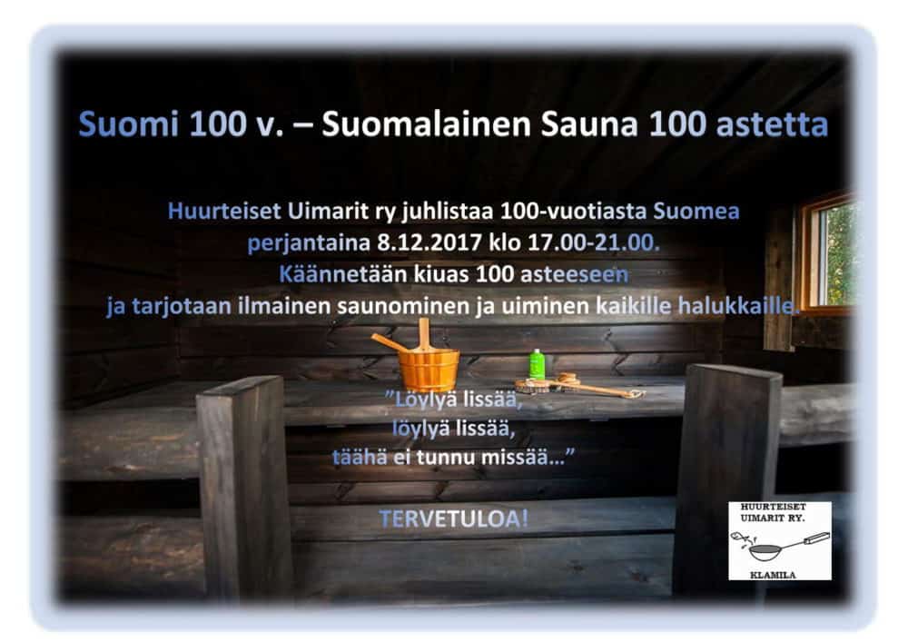 Suomi 100v. – Huurteisten sauna 100°C – KLAMILA
