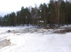 8.3. ruoppauksen jälkeen Mäntlahden kylänrantaa kunnanlaiturin läntiseltä puolelta.